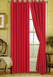 Editex Elaine 90"L Faux Silk Panel with 8-Top Grommets