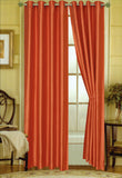 Elaine 95"L Faux Silk Panel with 8-Top Grommets