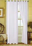 Editex Elaine 84"L Faux Silk Panel with 8-Top Grommets