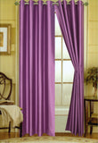 Editex Elaine 84"L Faux Silk Panel with 8-Top Grommets