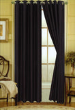 Editex Elaine 90"L Faux Silk Panel with 8-Top Grommets