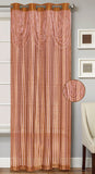 Clyde Knitted Panel with Attached Beaded Valance & 8-Top Grommets