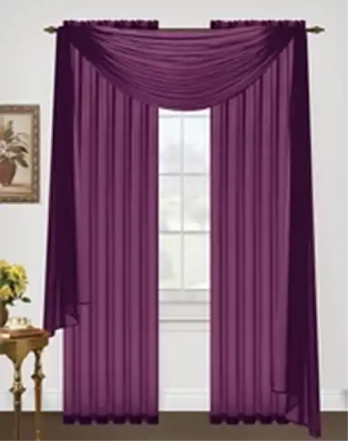Monique Voile Sheer Panel with 8-Top Grommets
