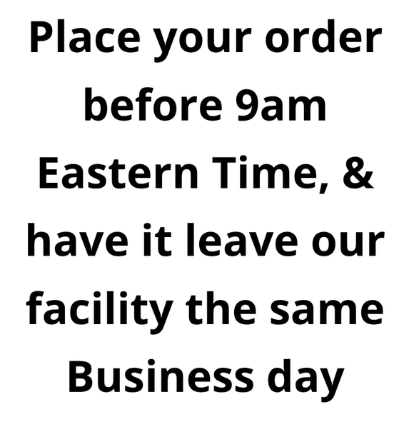 Expedited Processing Fee #2 (by 9am same day pack)