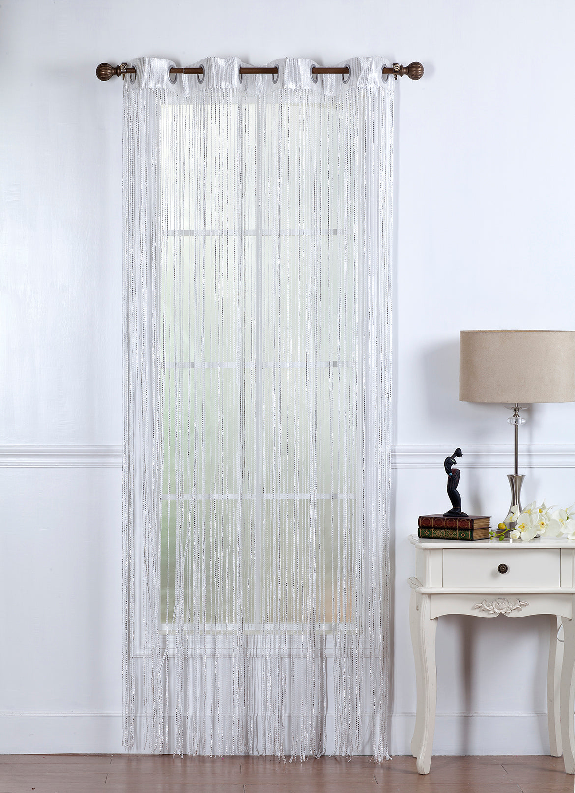 Andrea 84"L String Panel with 8-Top Grommets