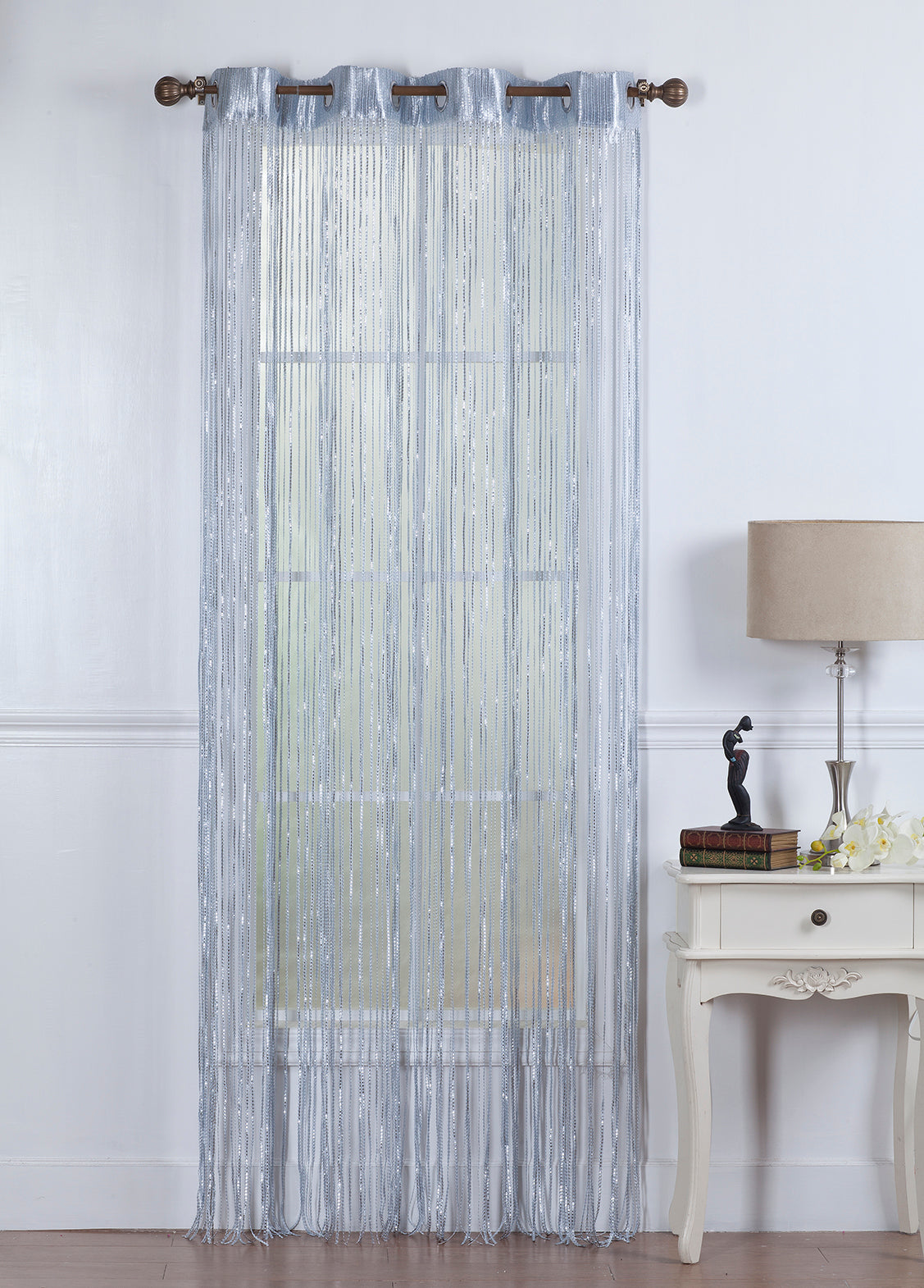 Andrea 84"L String Panel with 8-Top Grommets