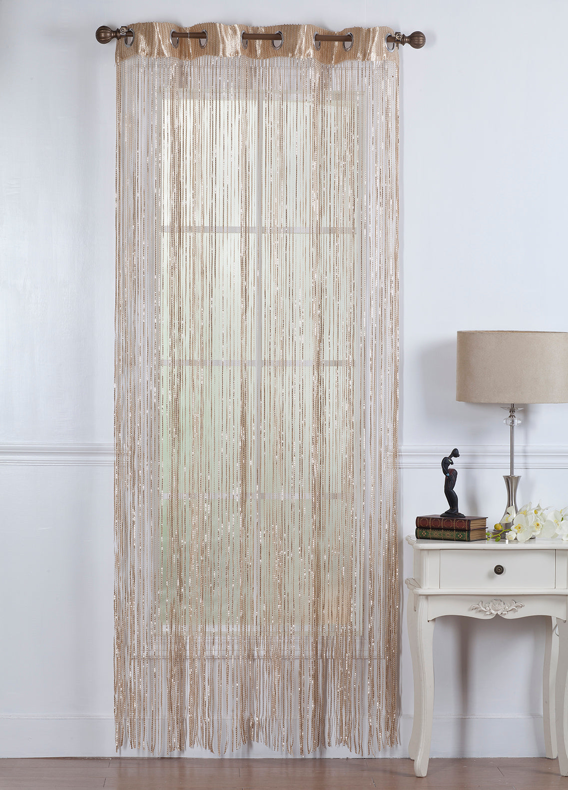 Andrea 84"L String Panel with 8-Top Grommets