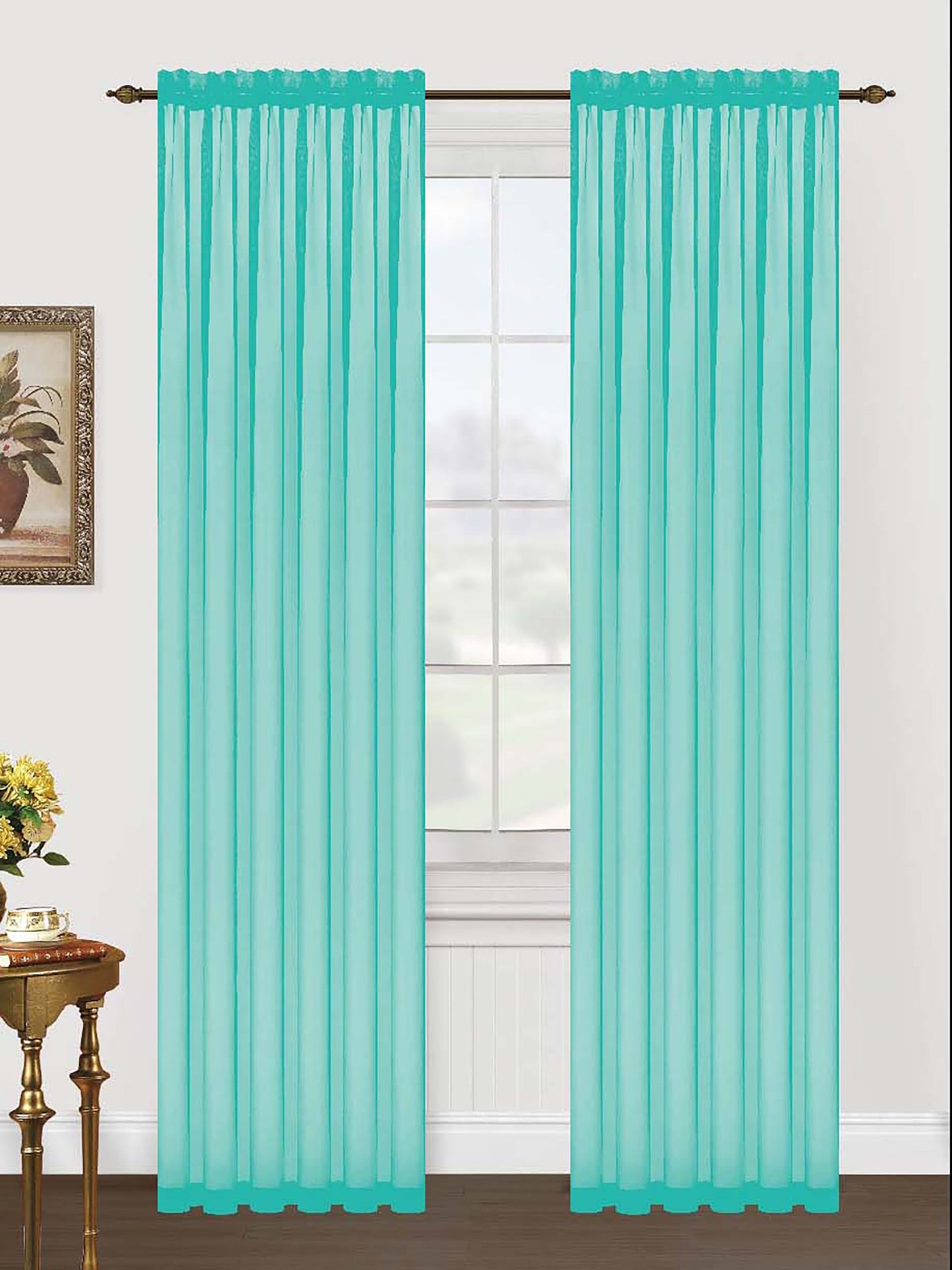 Monique 108" Sheer Voile Curtain by Editex
