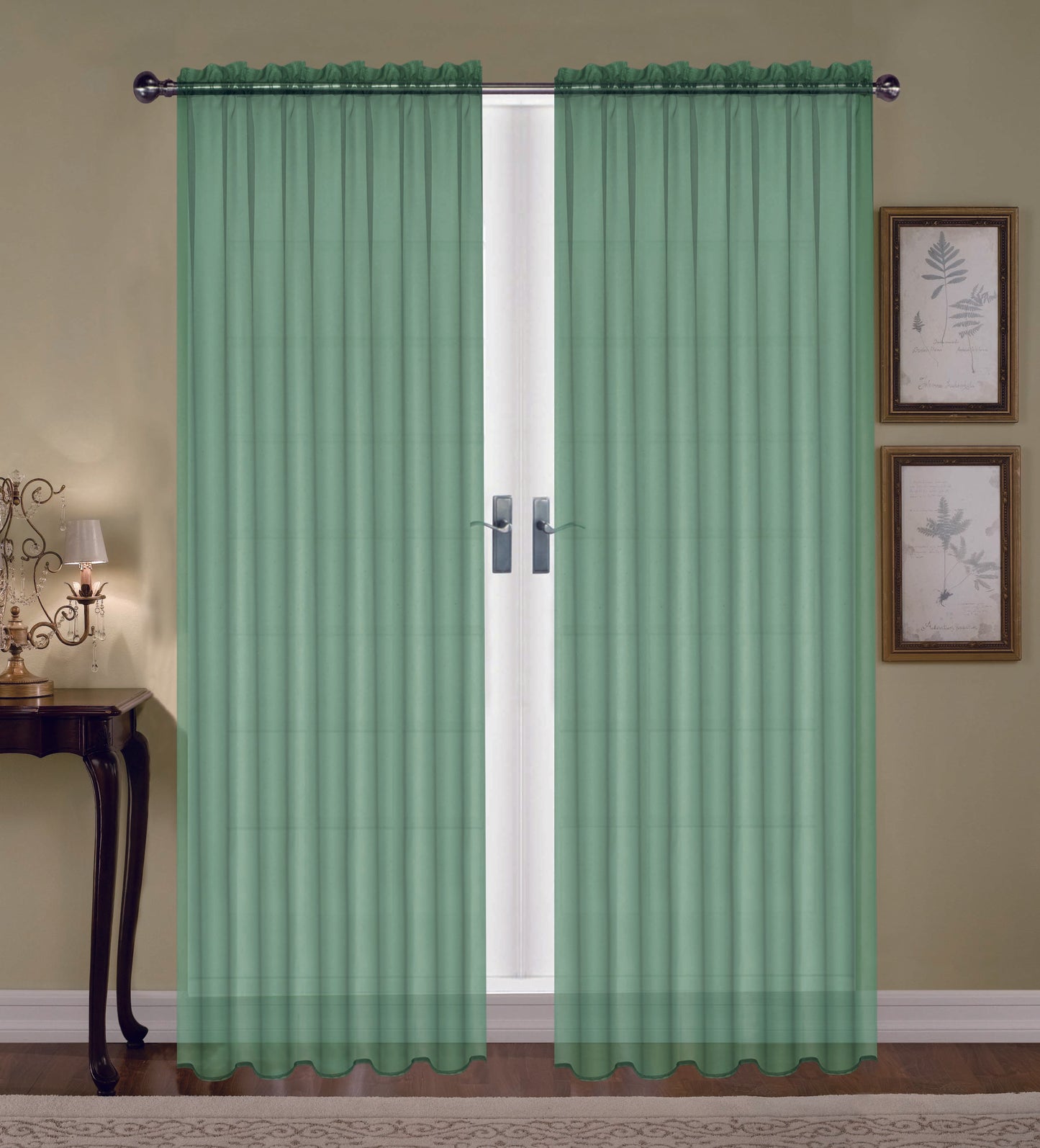 Monique 63"L Sheer Voile Curtain by Editex