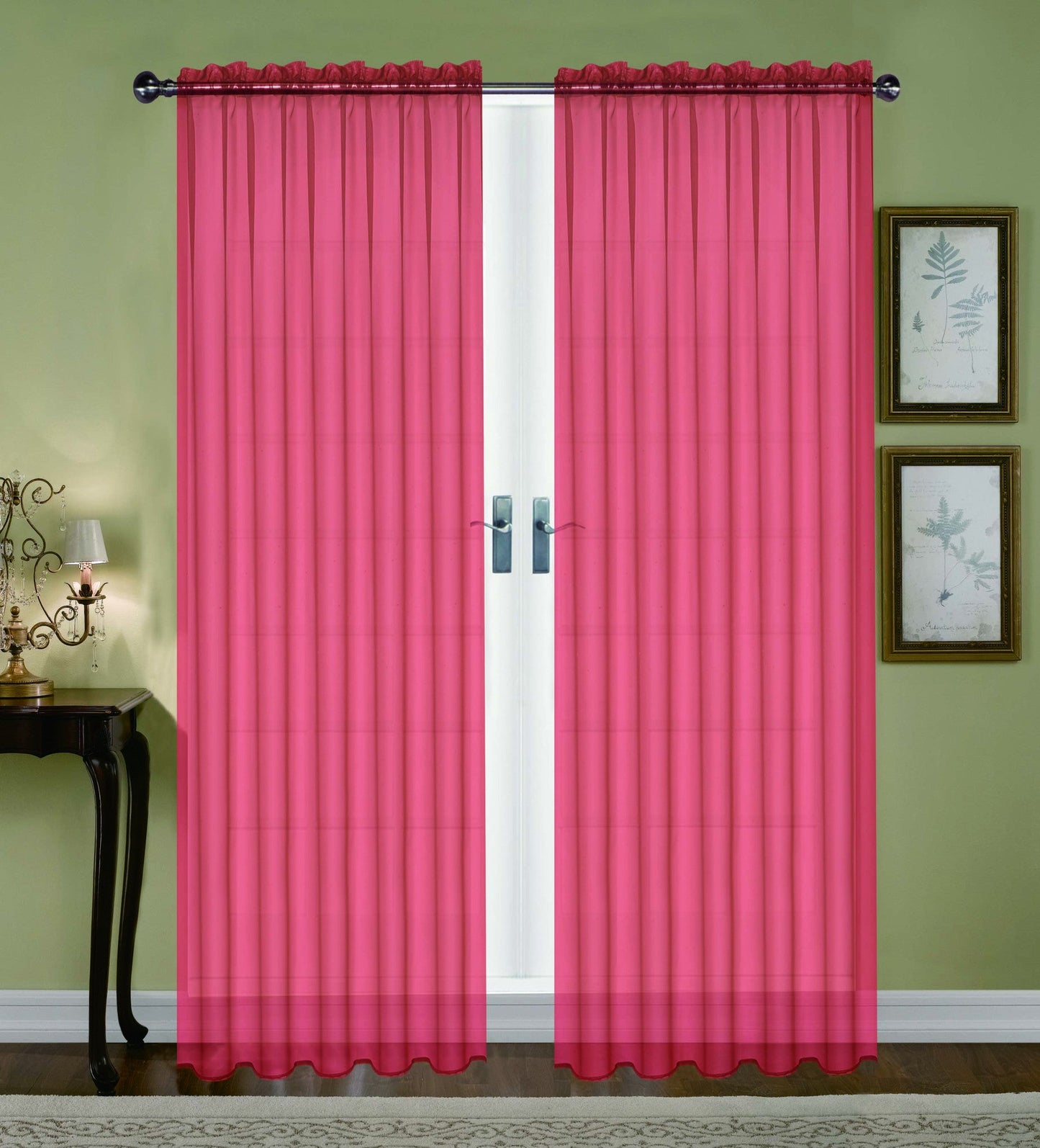 Monique 63"L Sheer Voile Curtain by Editex