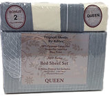 Microfiber Tropical Sheets. "QUEEN" Size. By Editex