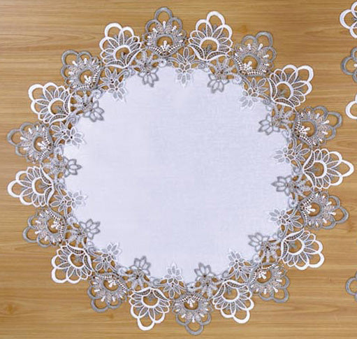 Medallion Silver Doilie 26"Round