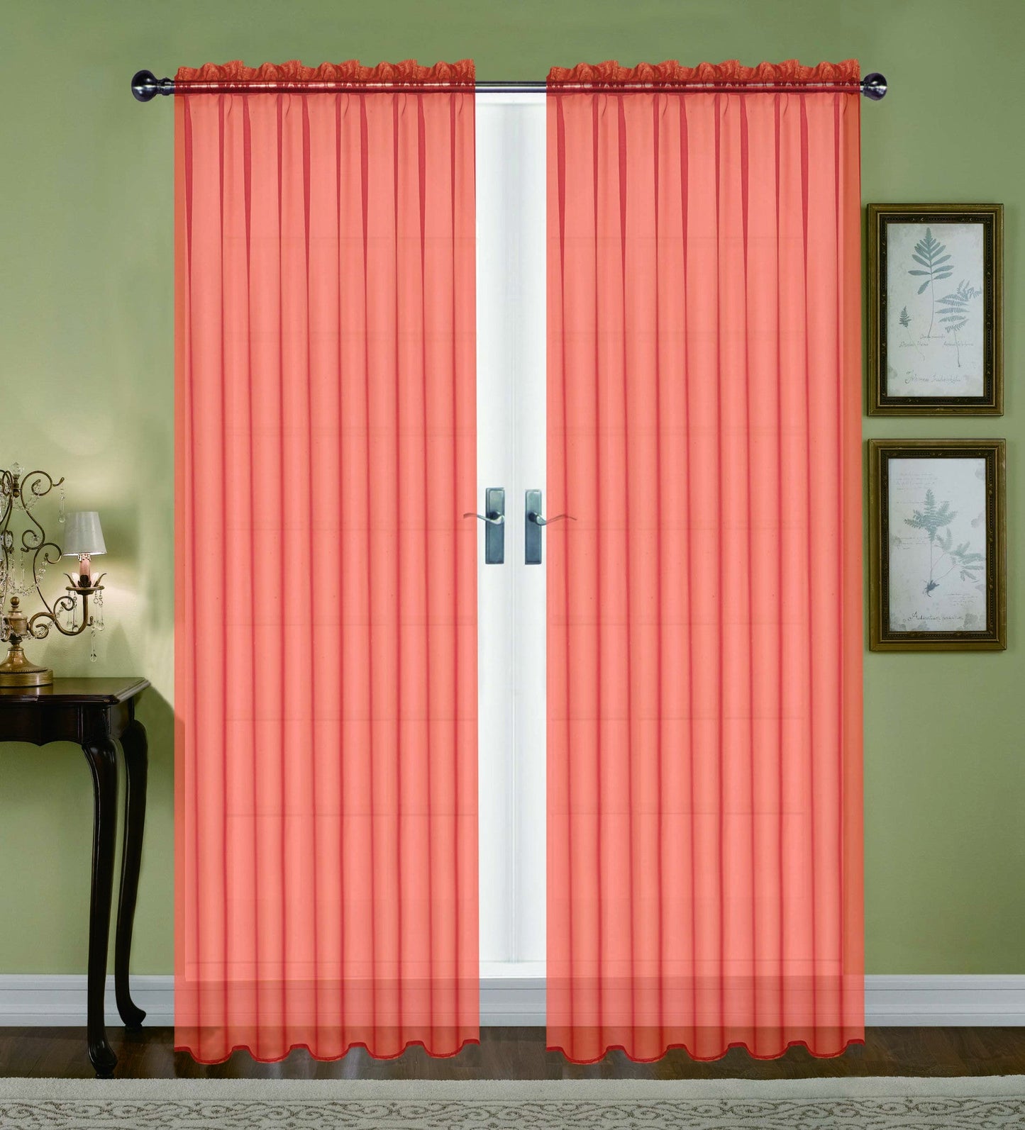 Monique 63"L Sheer Voile Curtain by Editex