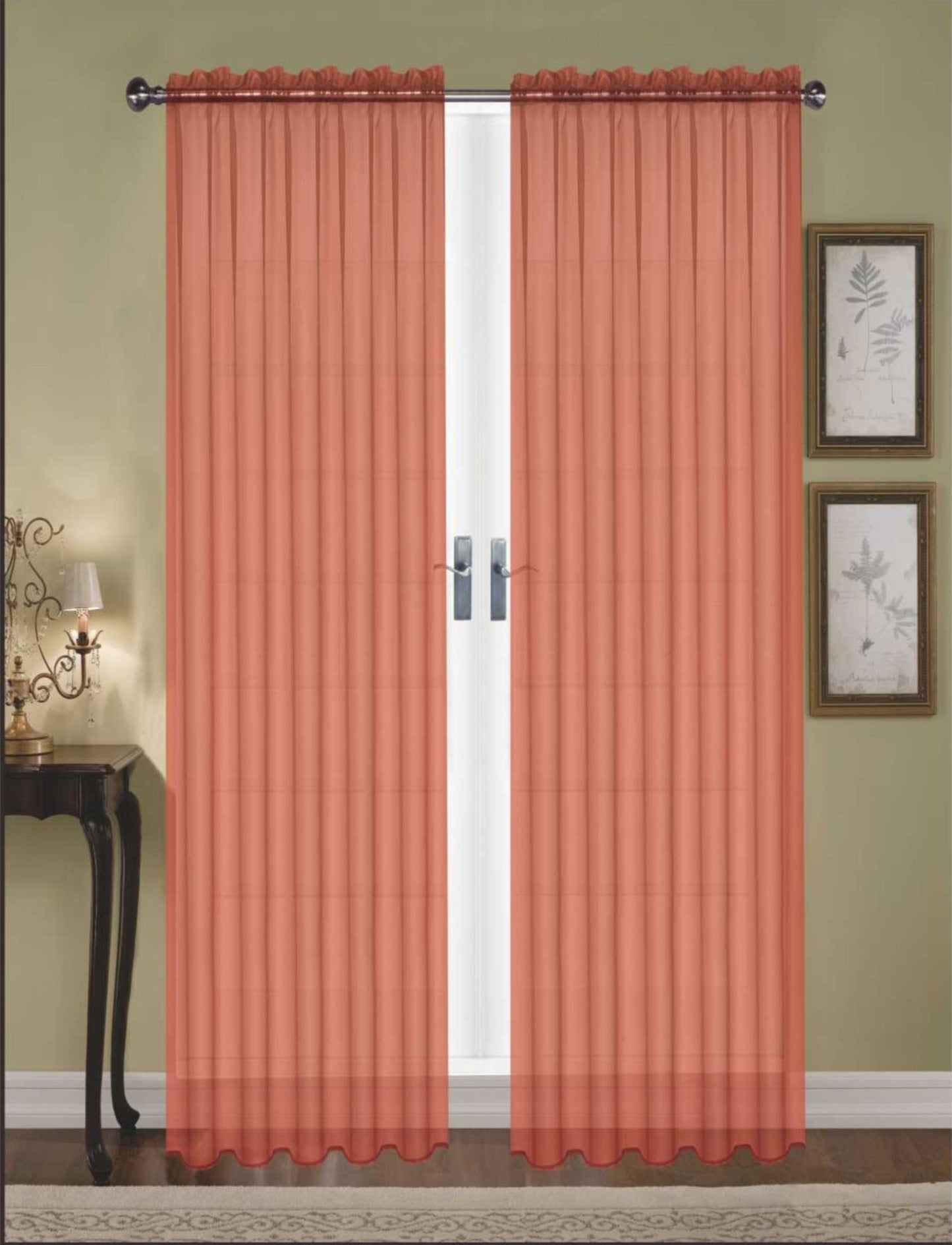 Monique 108" Sheer Voile Curtain by Editex