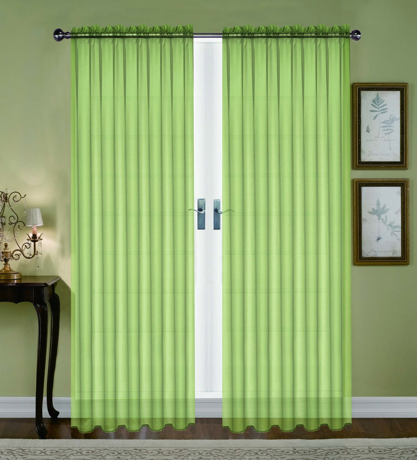 Monique 63"L Sheer Voile Curtain by Editex