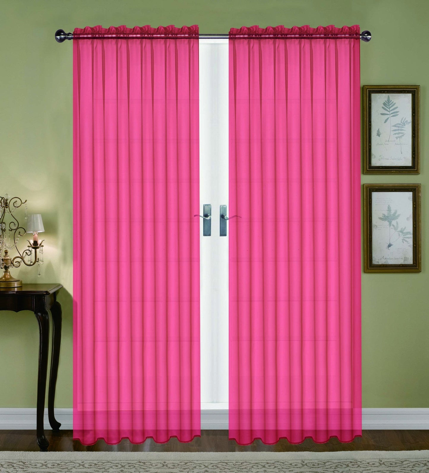 Monique 63"L Sheer Voile Curtain by Editex